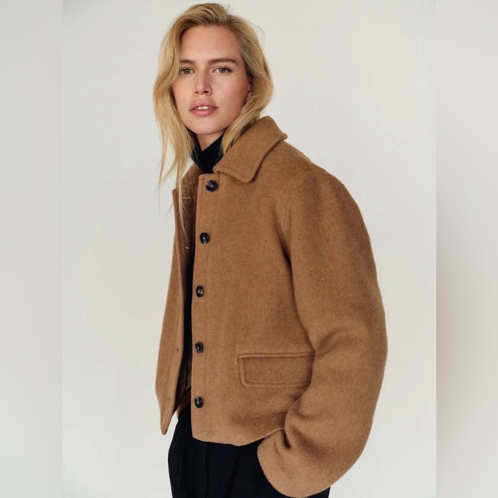 Reformation Warren Manteco Recycled Wool Jacket Size XS